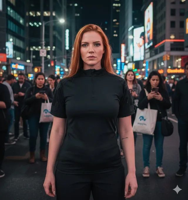 Combat Shirt Preta Feminina Curta - Foto 3