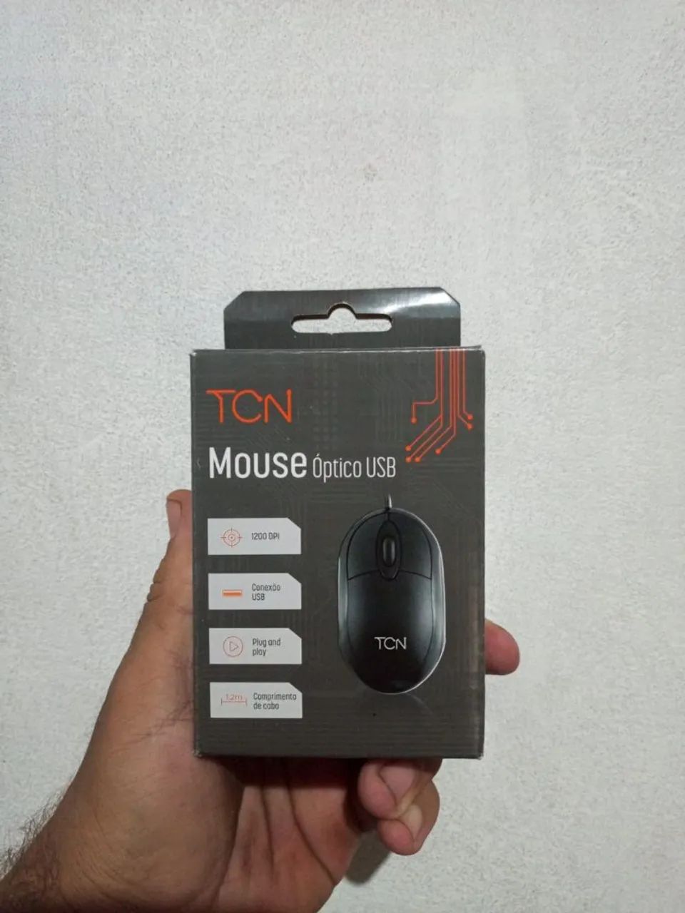 Mouse óptico TCN com fio USB - Foto 2
