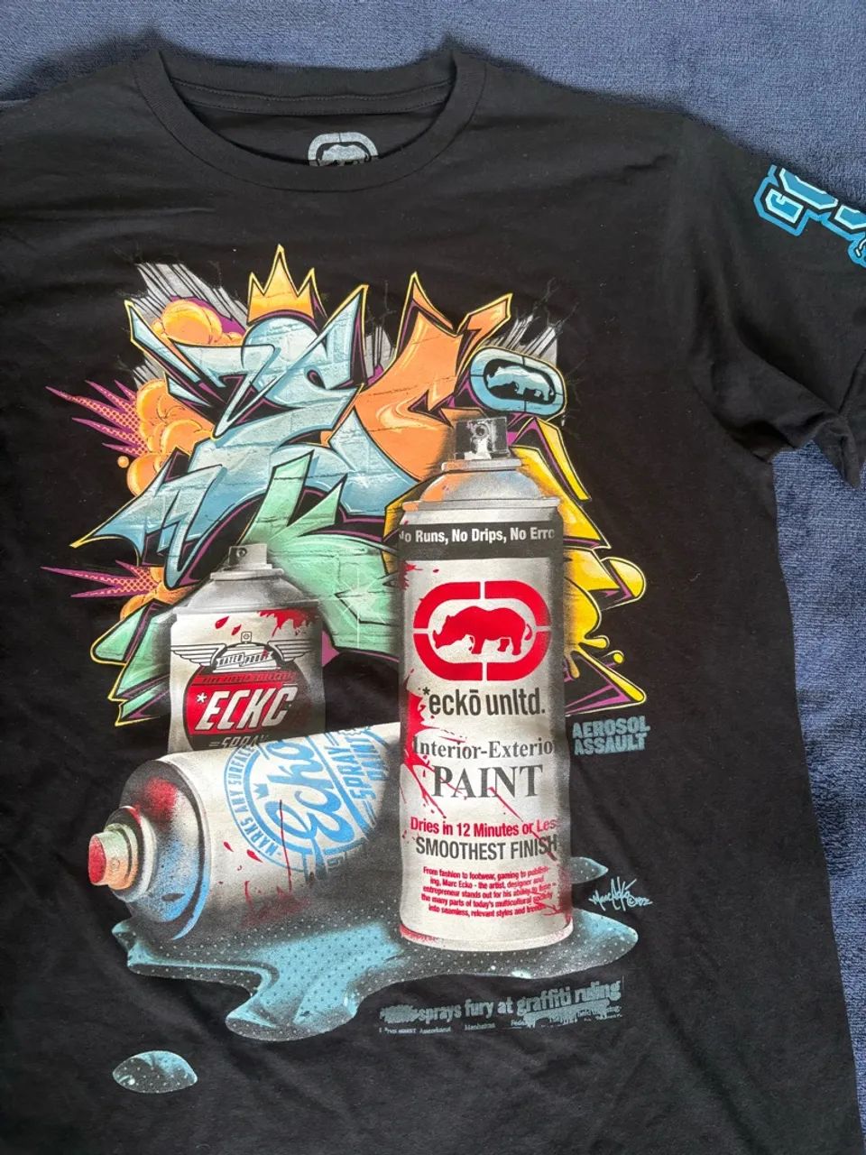 Camiseta Ecko Gringa Graffit 2000s Y2K SK8 Original - Foto 2