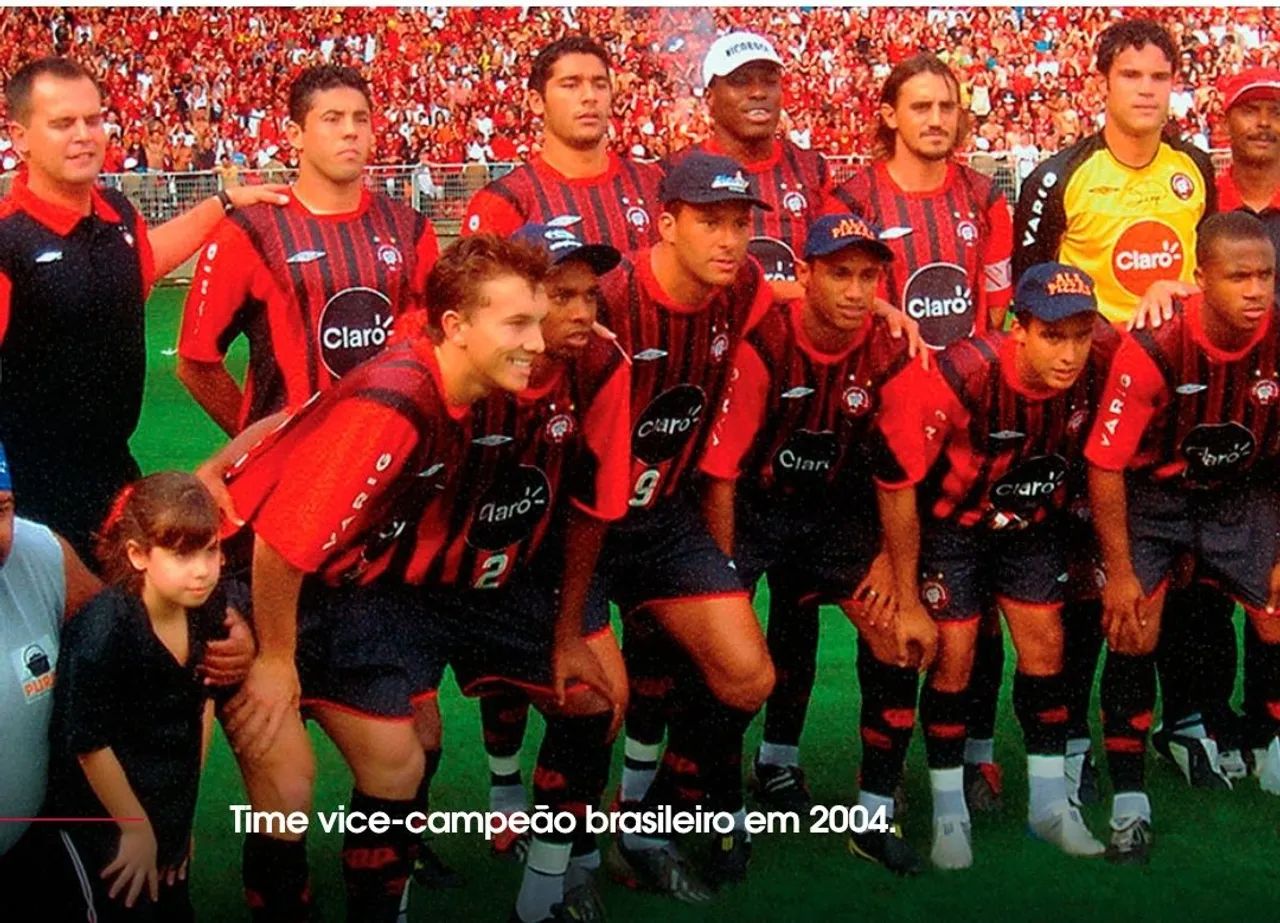 Camiseta atlético paranaense 2004 de jogo - Foto 6