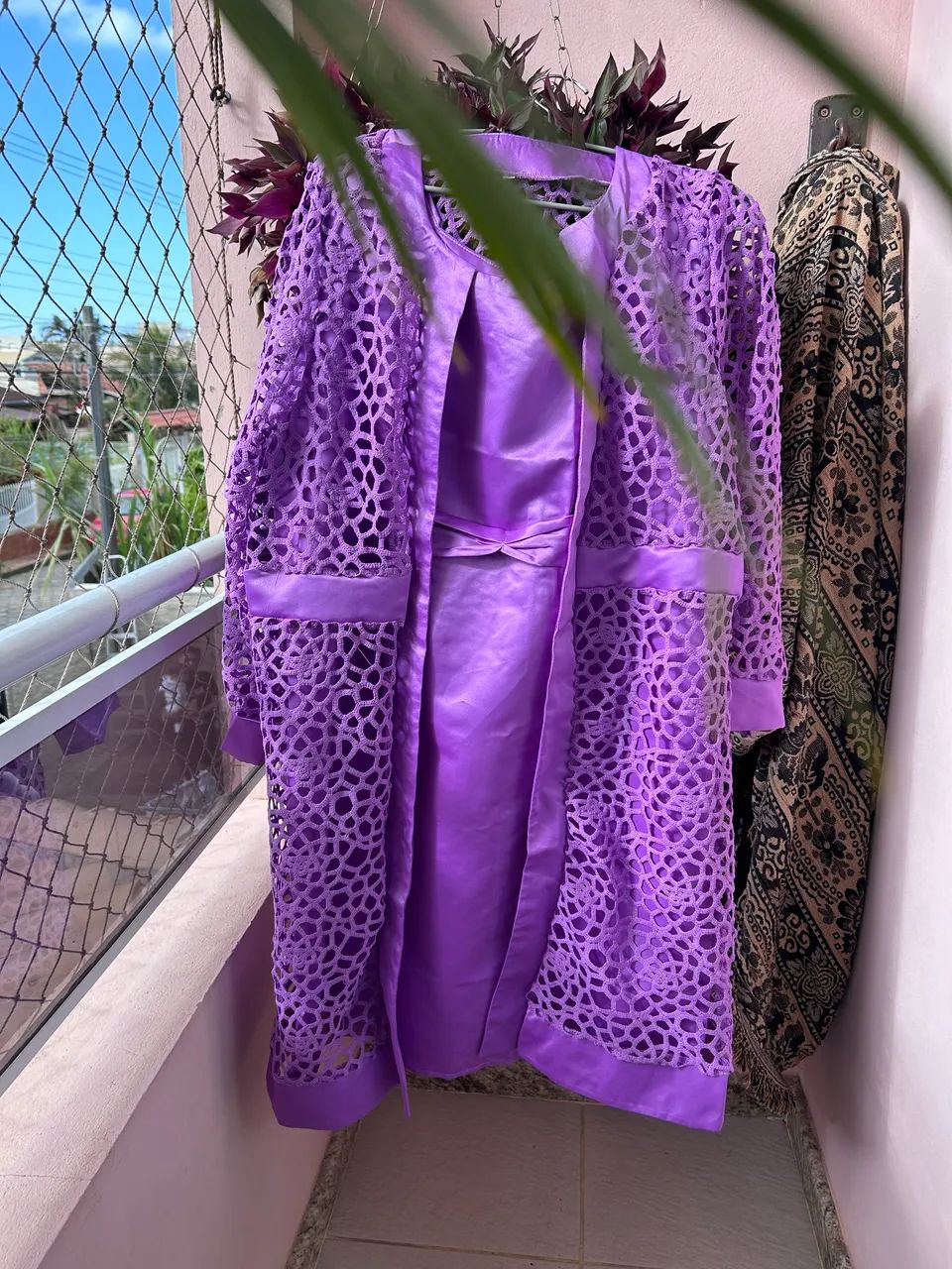 Vestido formal lindo, com cardigan Plus Size - Foto 4