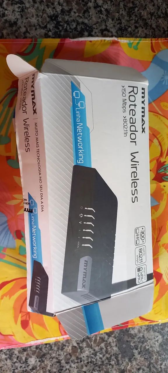 Roteador Mymax Wireless Mwr/wr922-bk Preto