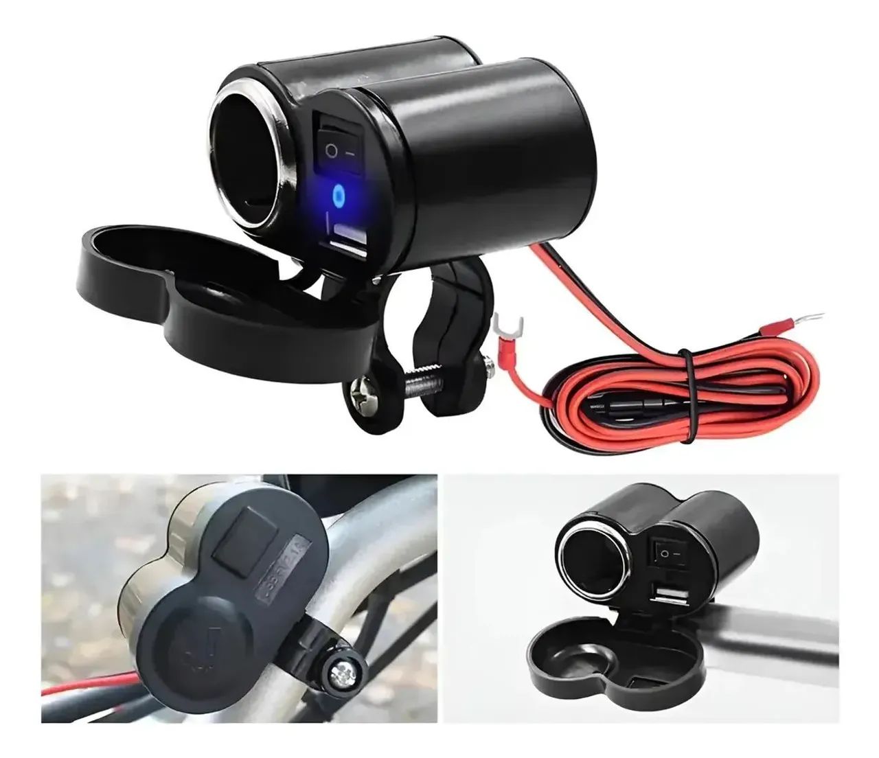 Carregador P/celular Motocicleta Dc 12-45v Cs-10