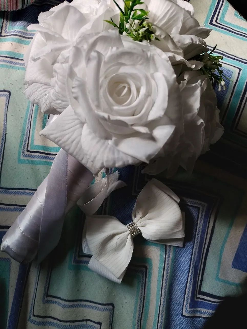 Buquê de rosas brancas  - Foto 5