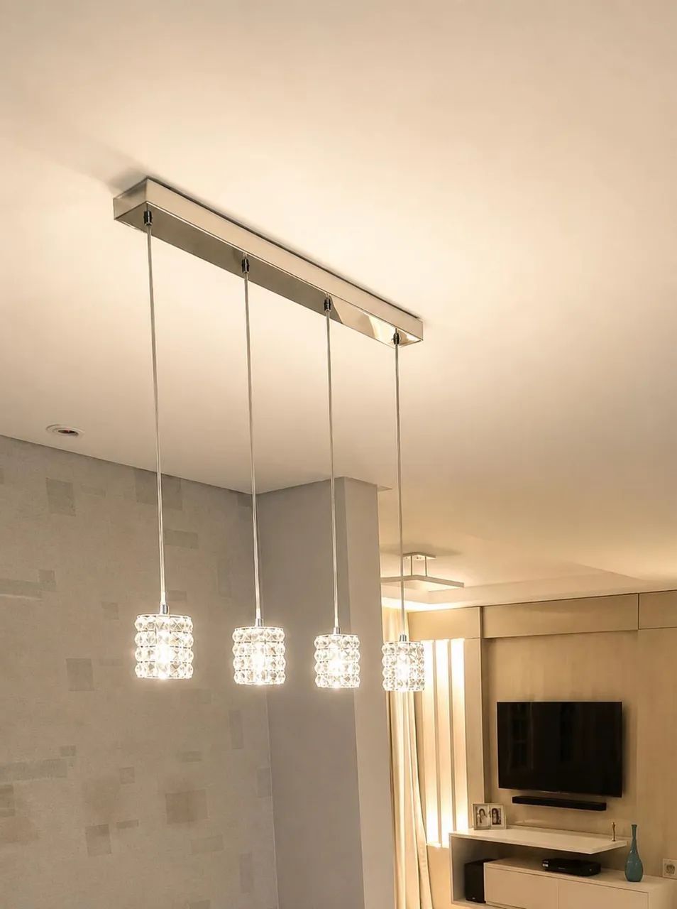 Luminária 4 pendentes 