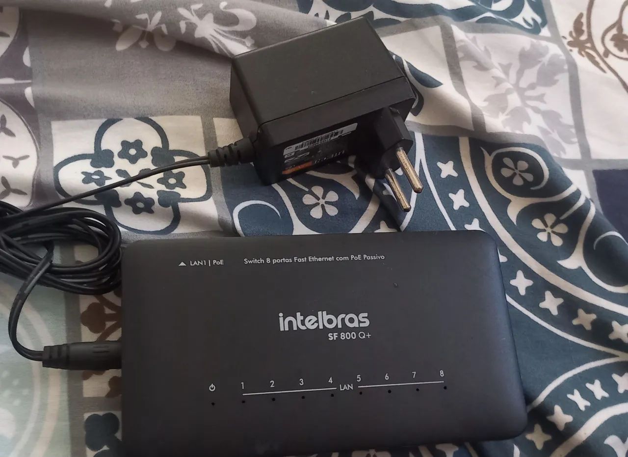 Switch Intelbras PoE SF 800 Q+ Com Fonde de 12v - Foto 4