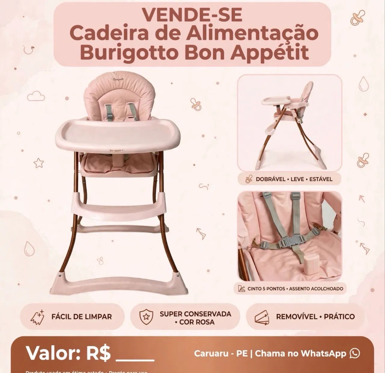 Cadeira de alimentação 