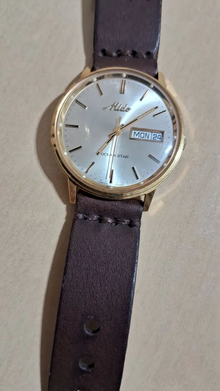 Relogio mido ocean star dourado - Foto 5