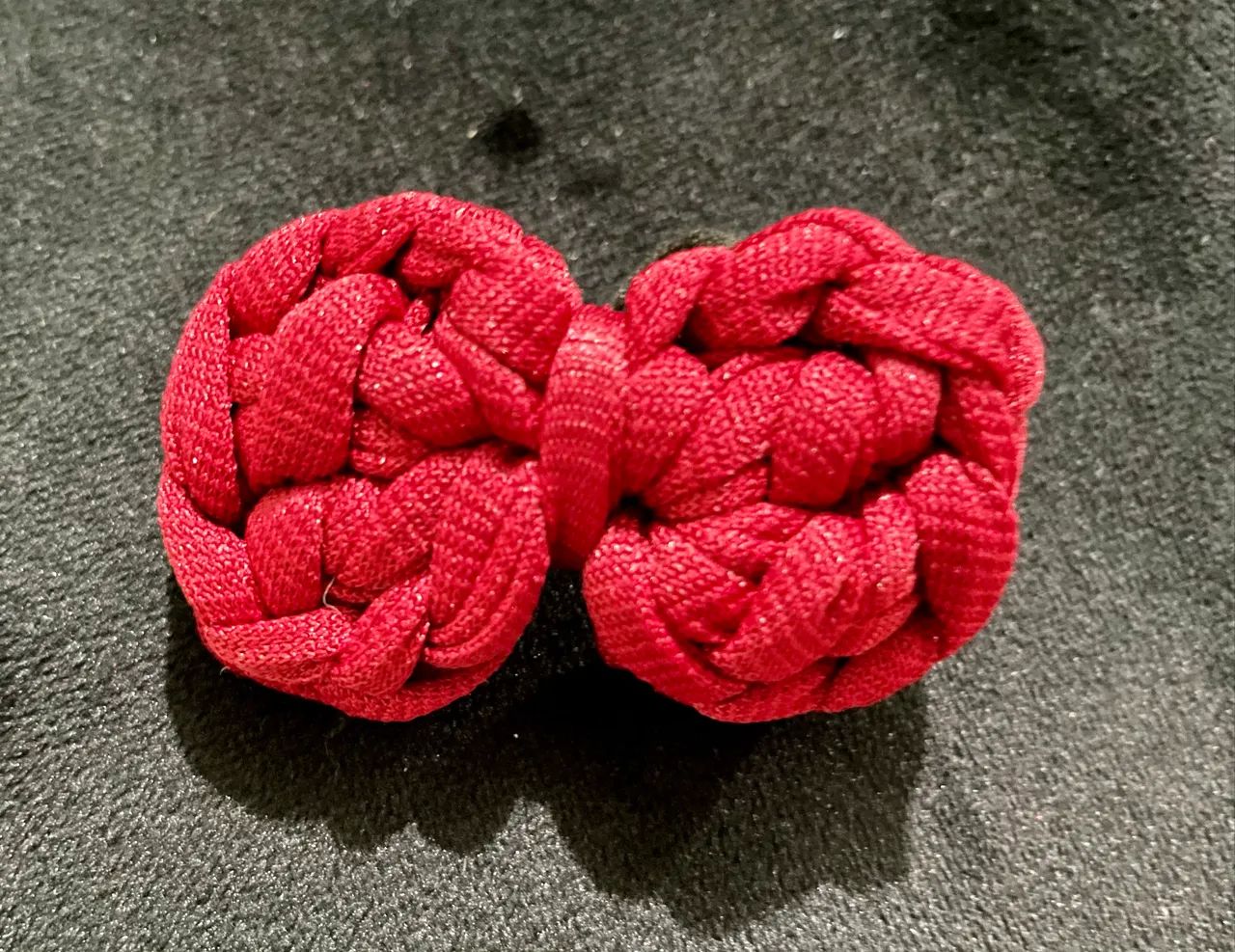 Laço para cabelo de crochê 