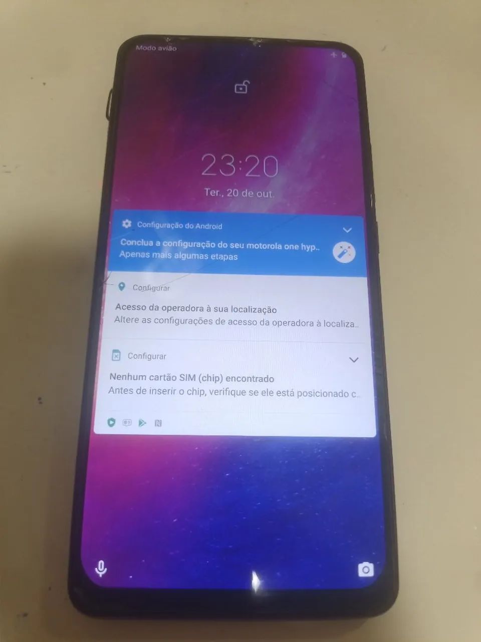 Moto One Hyper 128 gb com defeito  - Foto 4