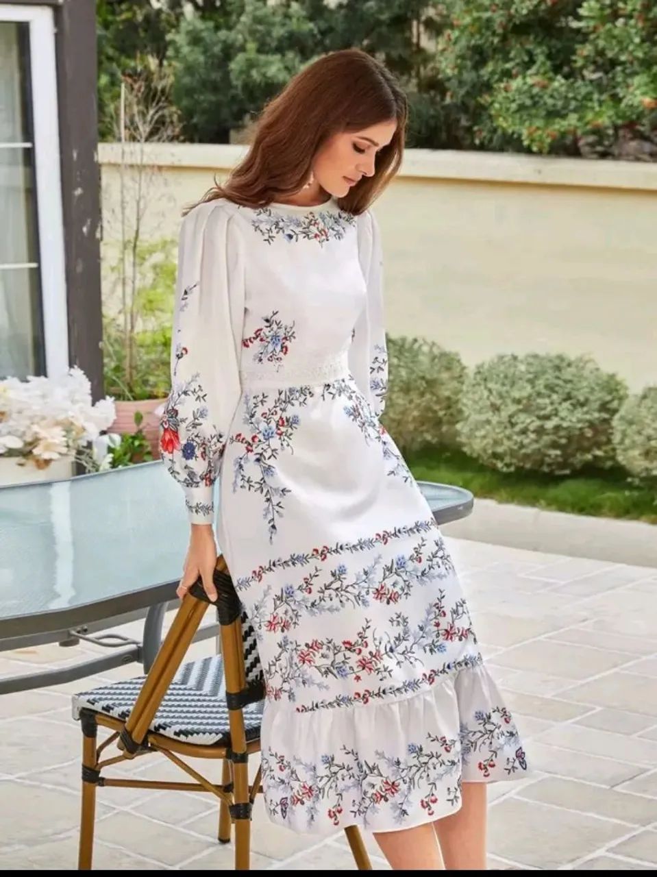 Vestido floral shein 