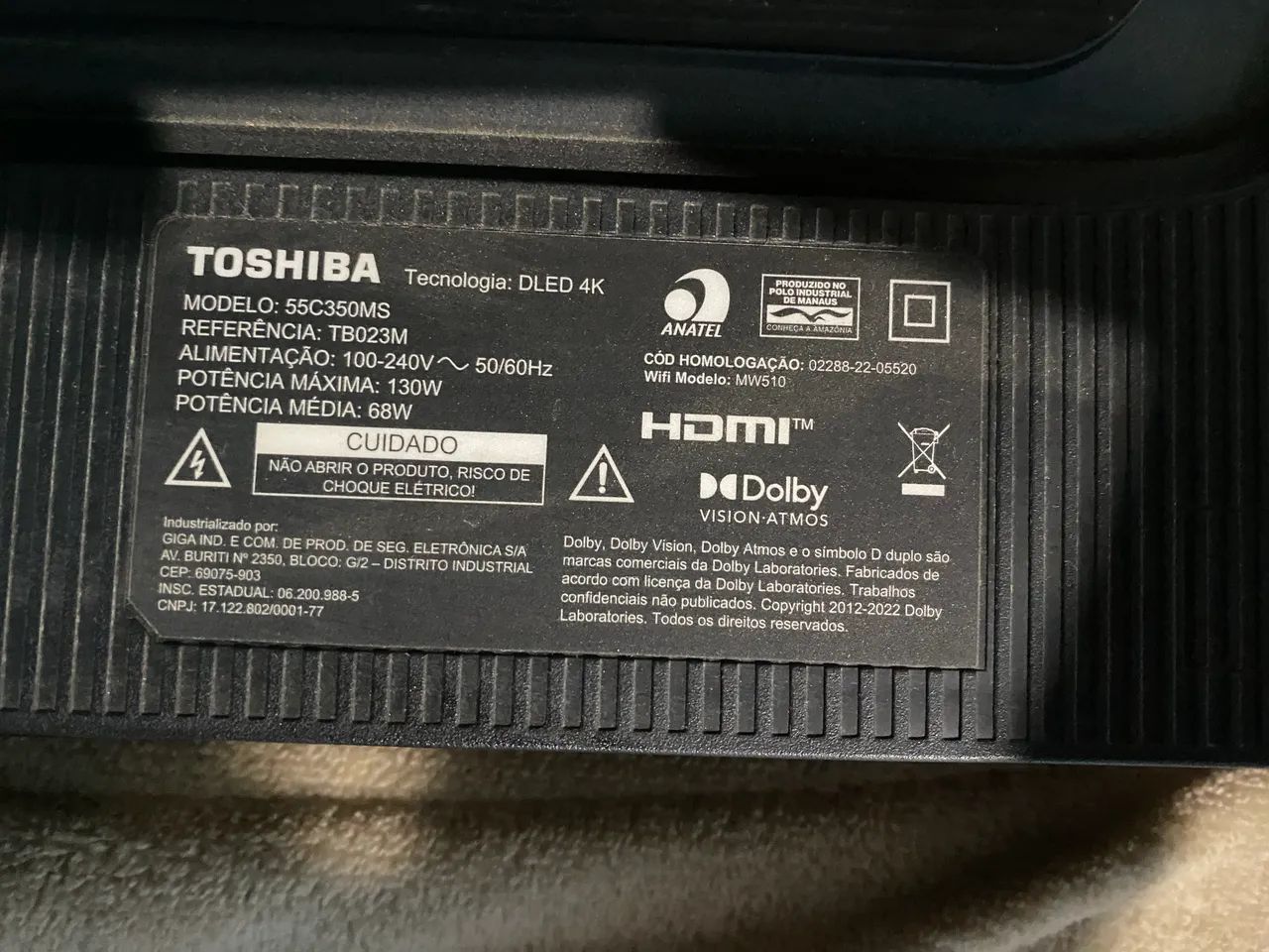 VENDO TV TOSHIBA 55 POLEGADAS, LEIA O ANÚNCIO! - Foto 3