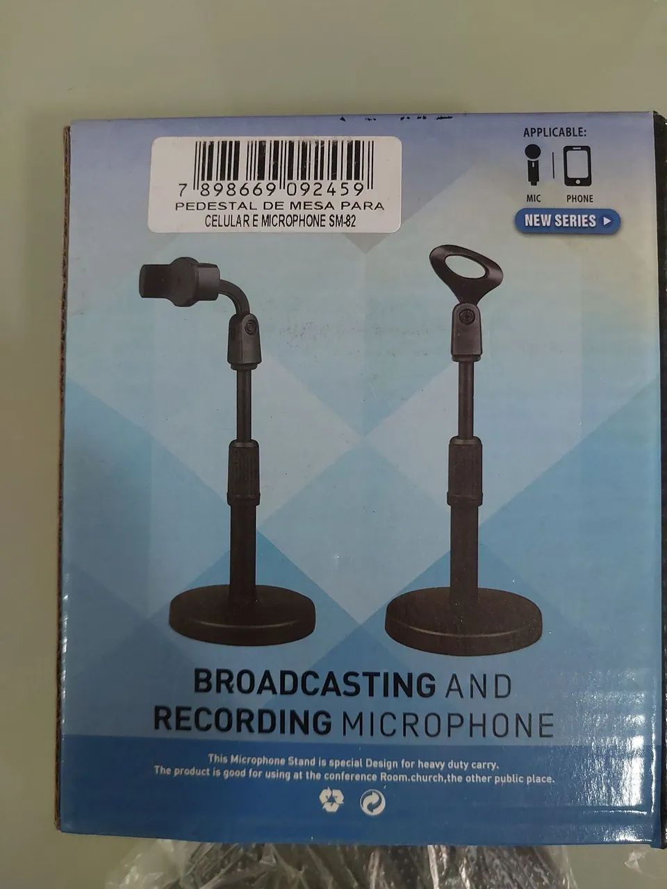 Suporte de mesa para microfone e celular SM82 - Foto 2