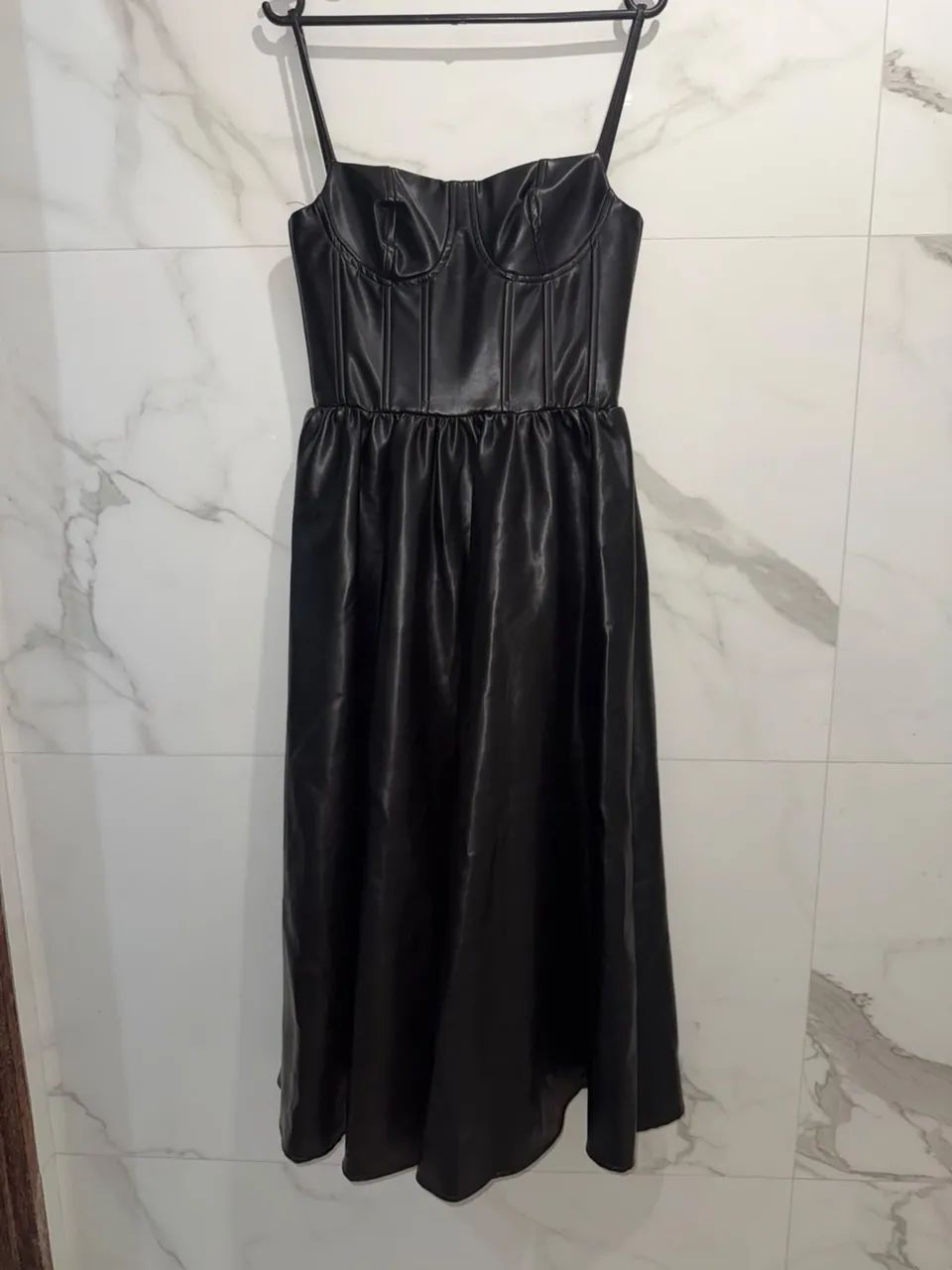 Vestido de couro 