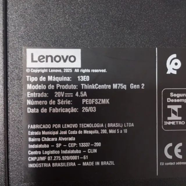Mini pc Thinkcentre ryzen 3 com video integrado e 16 de ram - Foto 2