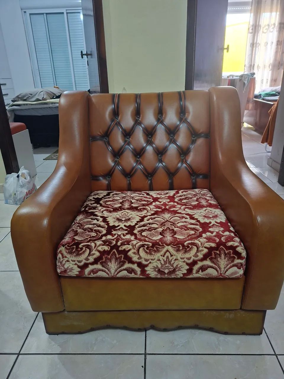 Poltrona de couro vintage - Foto 2