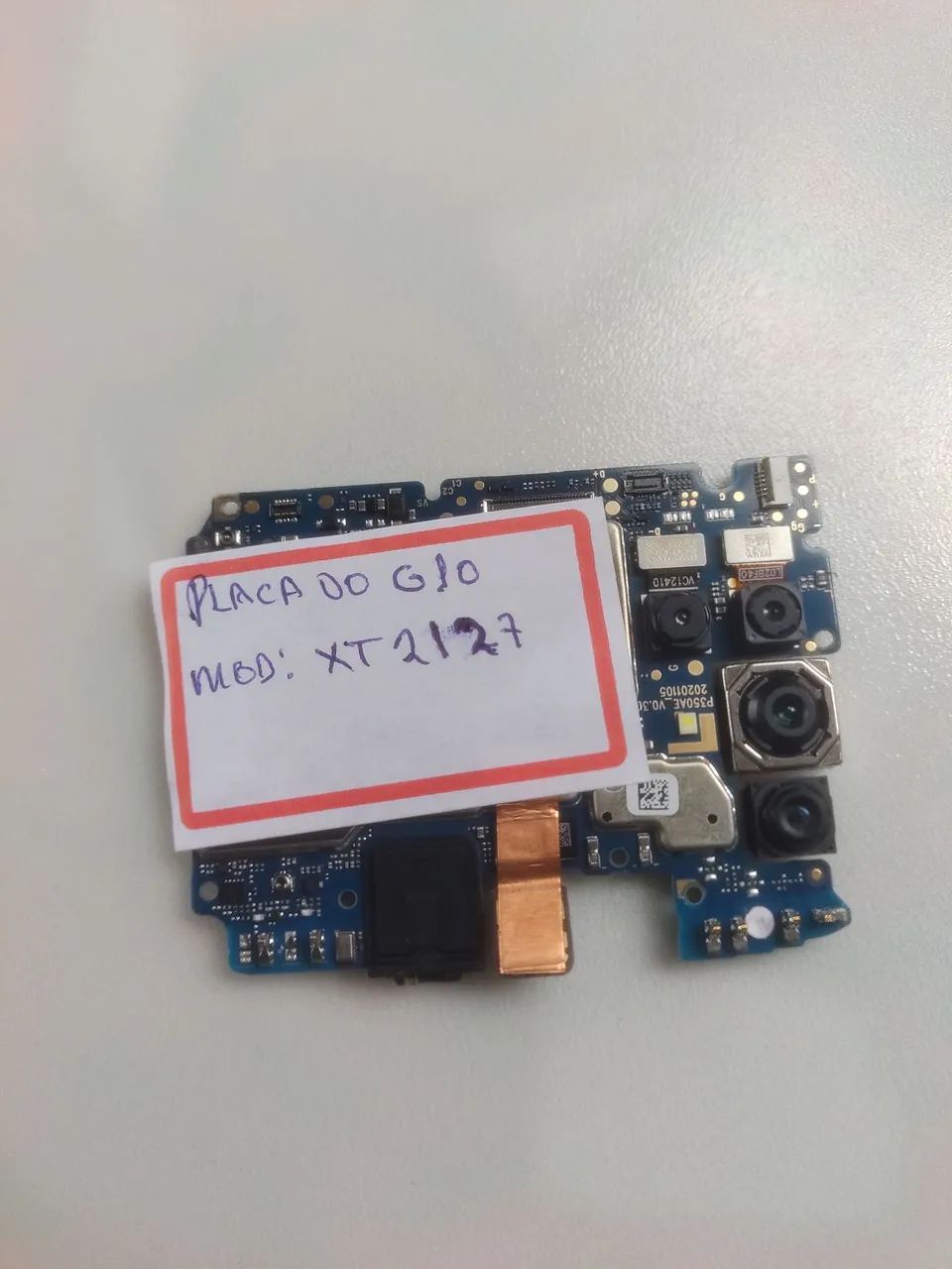 Placa do MOTO G10 funcionando, com as câmeras  - Foto 4