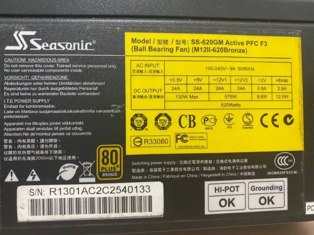Fonte Seasonic MI2 II 620W - Modular 80 Plus - Foto 3
