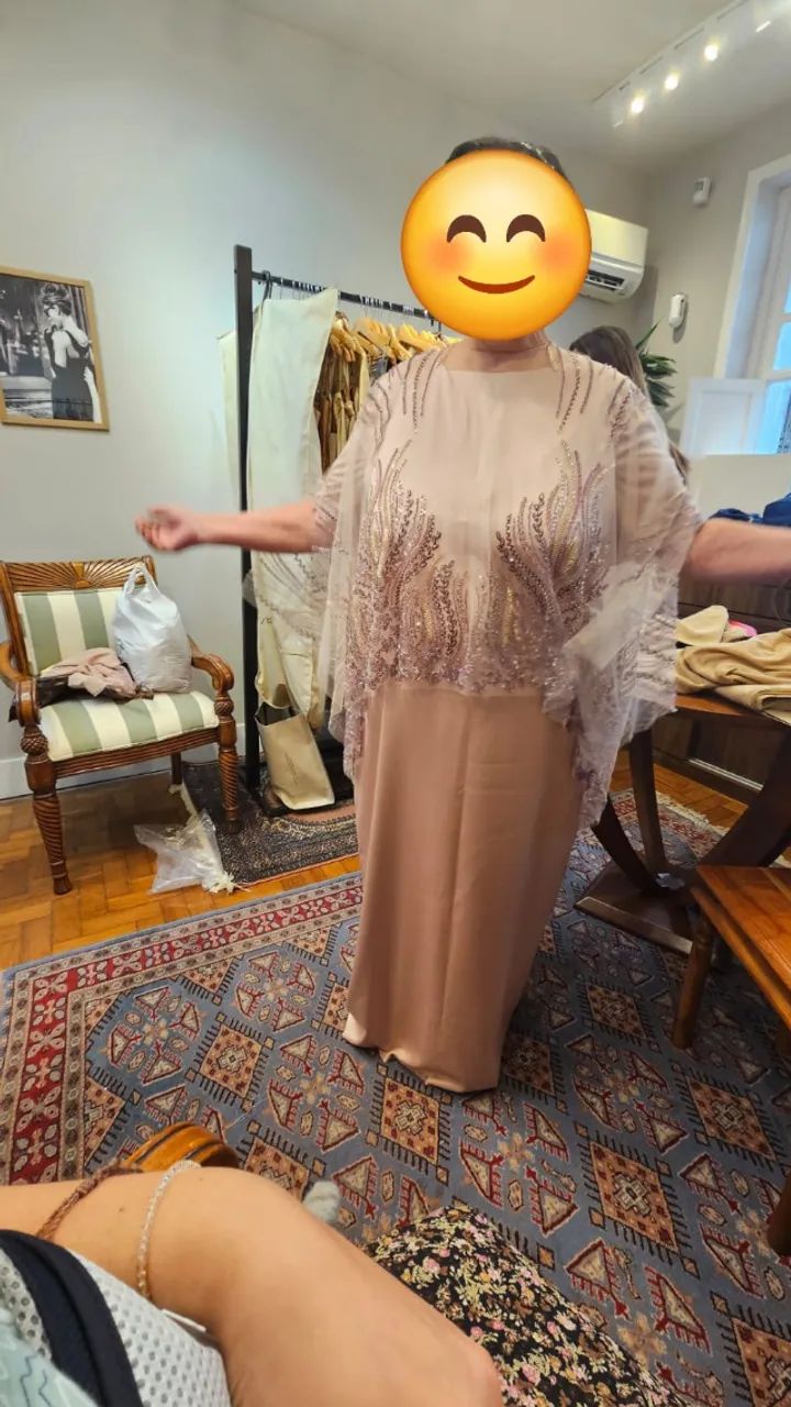 Vestido de crepe  de seda - Foto 4