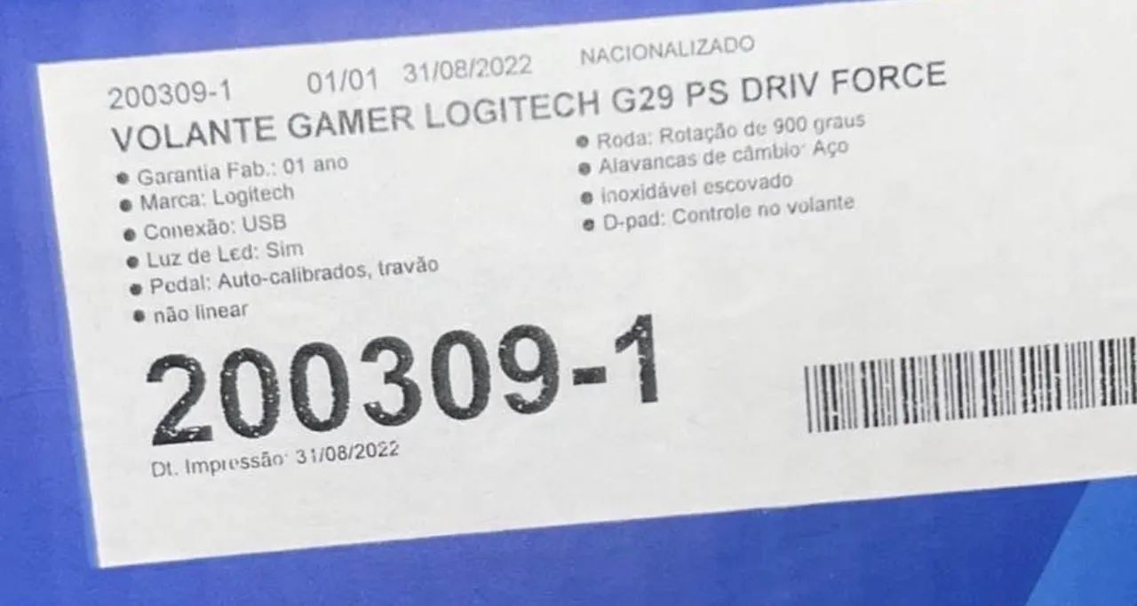 Volante e pedal para PS4 - Driving Force volante  - Foto 6