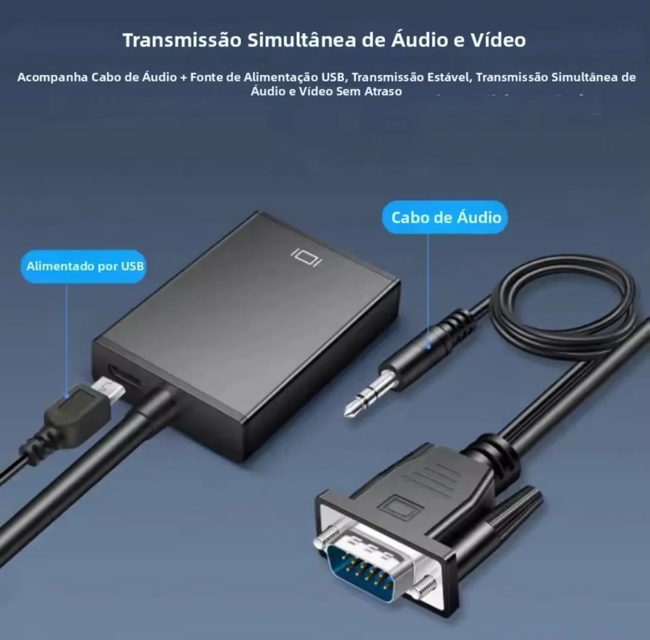 Cabo conversor VGA para HDMI  - Foto 2