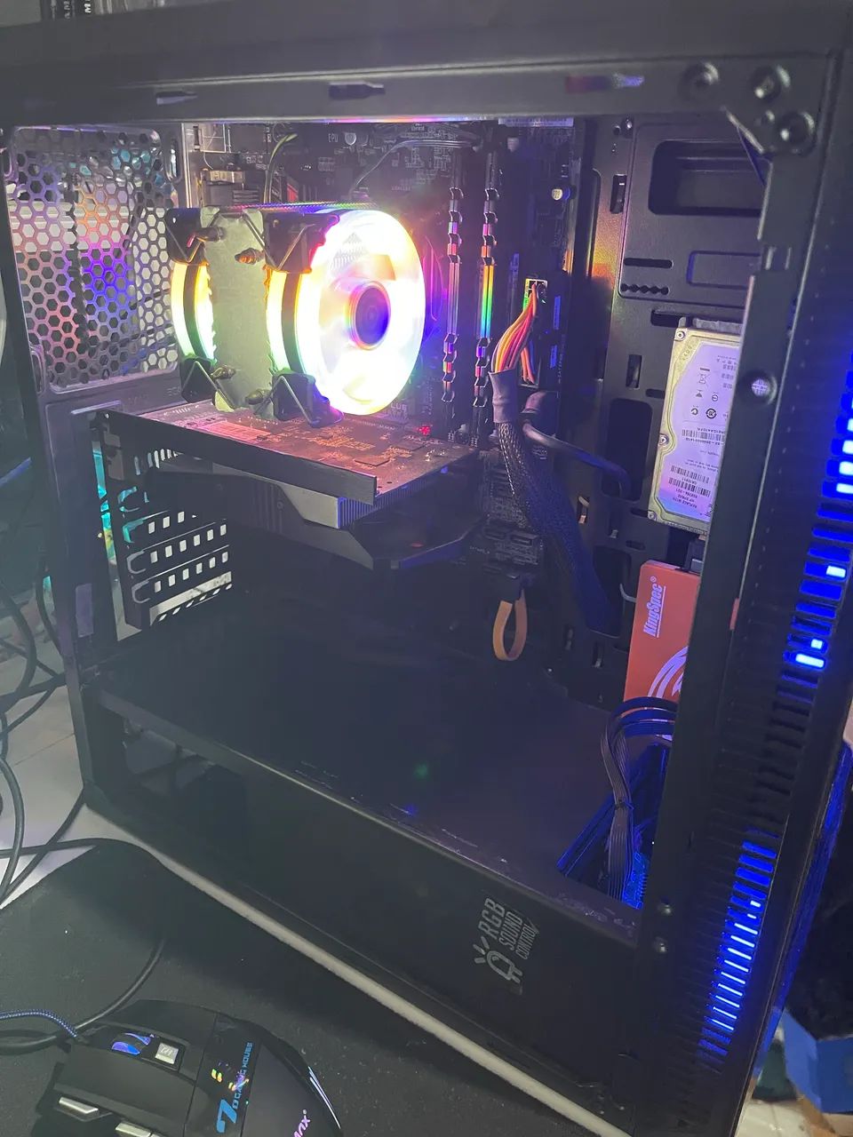 PC GAMER 16 ram DDR4 placa mãe Asus  - Foto 4
