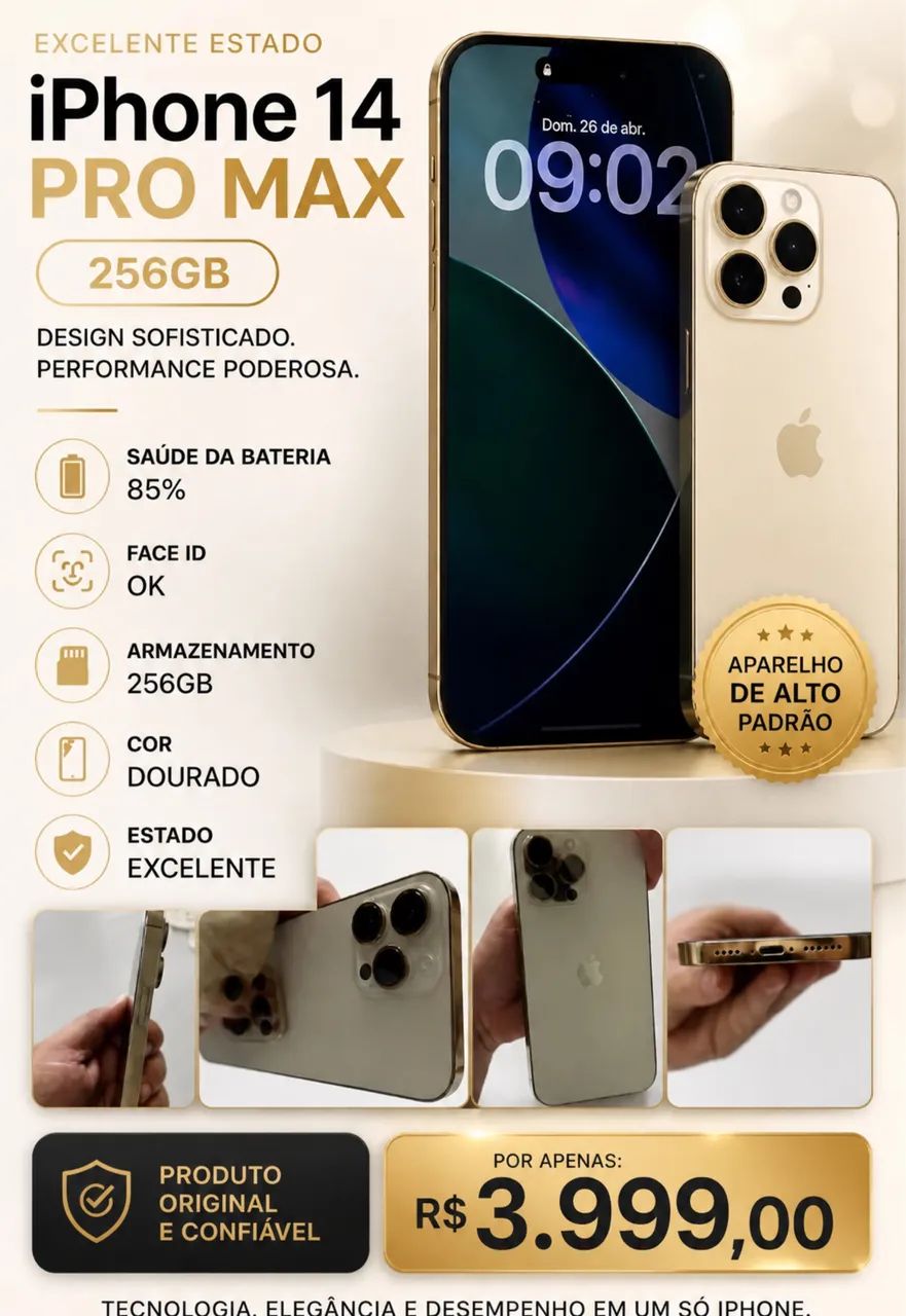 IPhone 14 Pro Max - Celulares e Smartphones - Caixa DÁgua