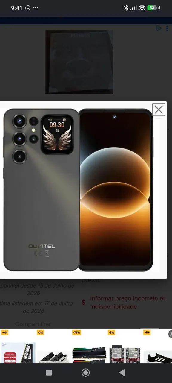 Smartphone Oukitel C68 DS NFC 8/512GB 7.2" 48/8MP - - Foto 2