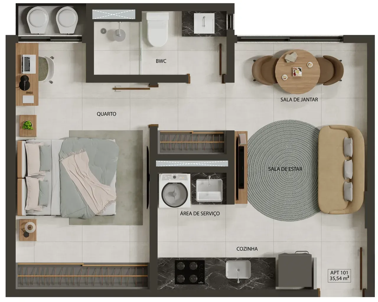 PLANTA 35m²