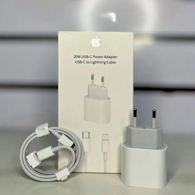 Carregador 20W USB-C + Cabo Lightning para iPhone - Foto 2