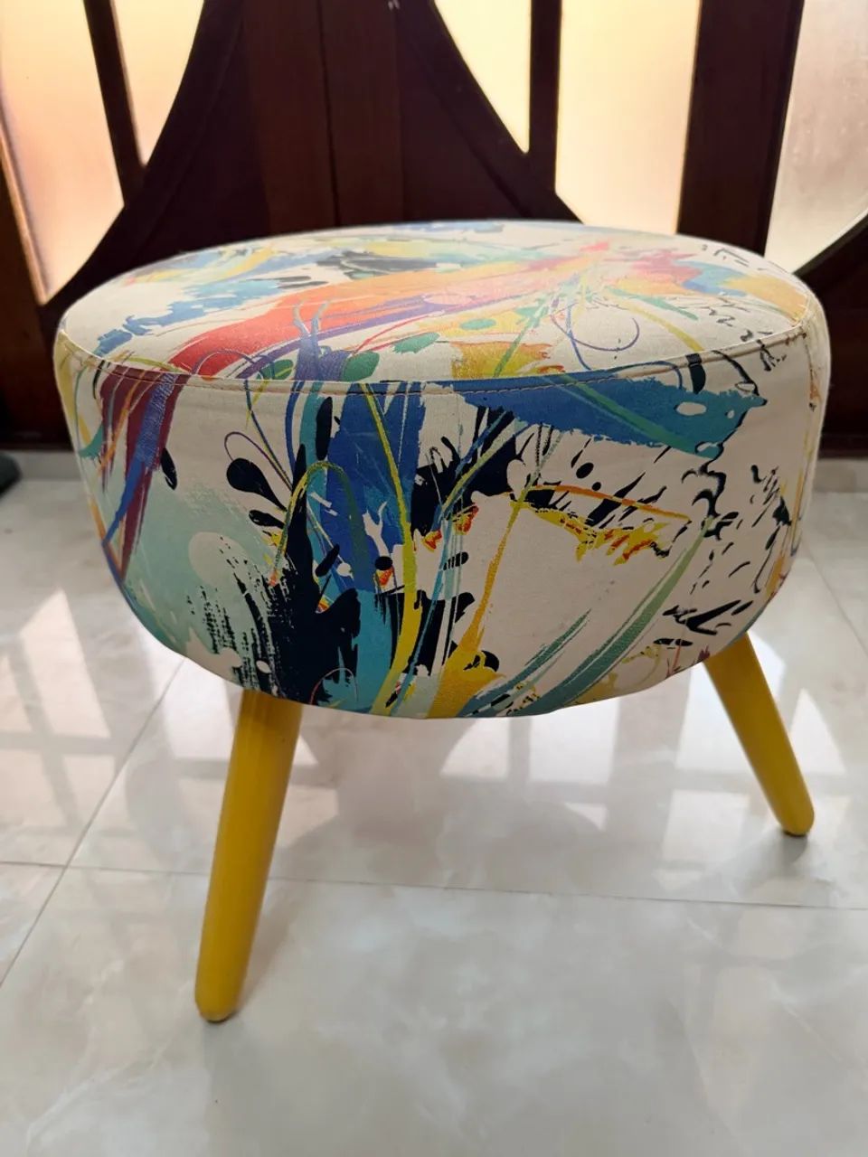 Par de puffs estampados - Foto 5