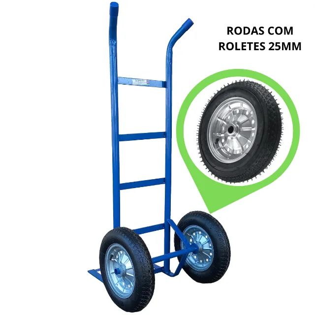 Carro Carrinho de Carga para 250kg Reforçado - Foto 4