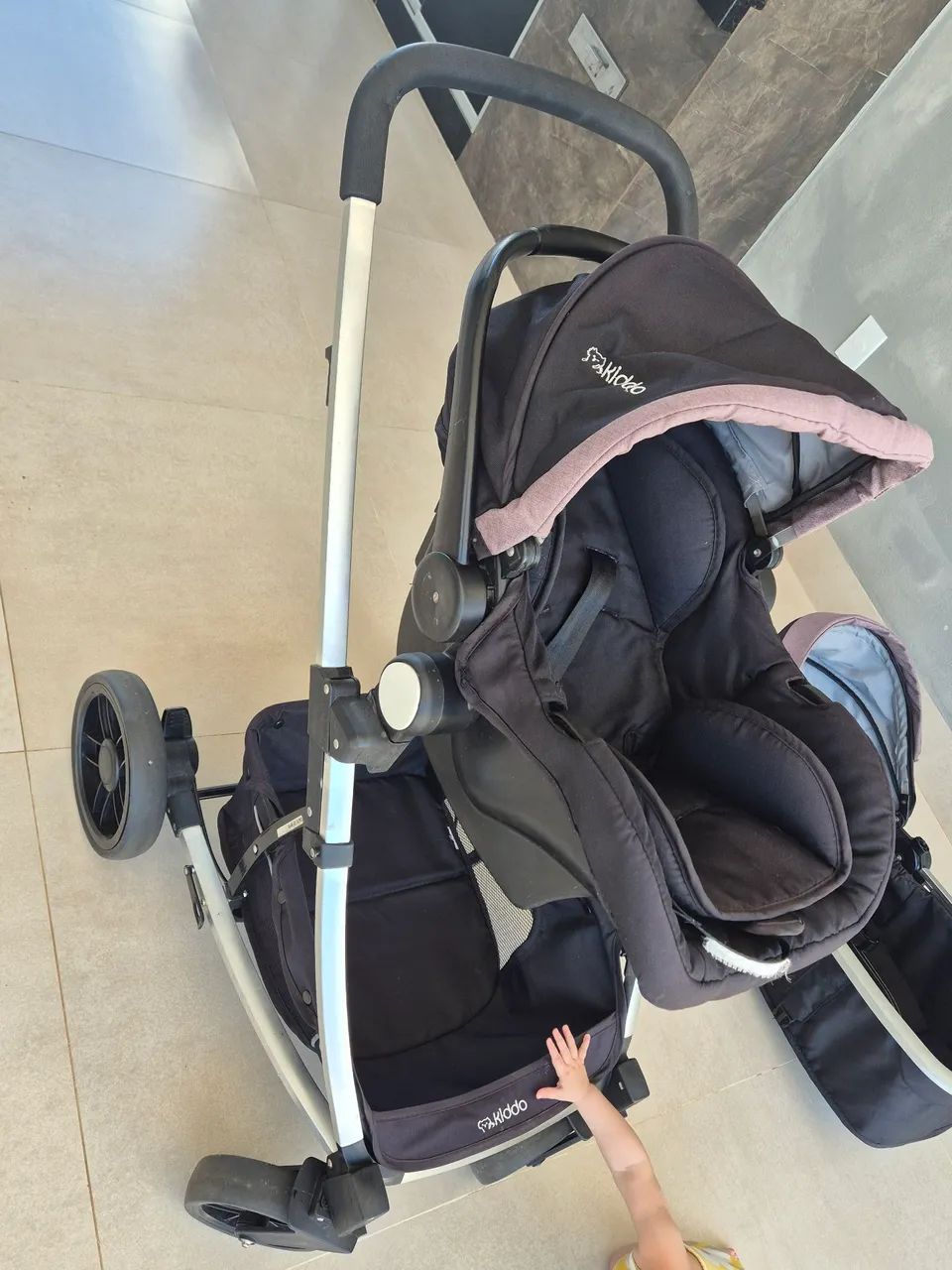 Carrinho de Bebe Moises com Bebe Conforto Kiddo - Foto 5