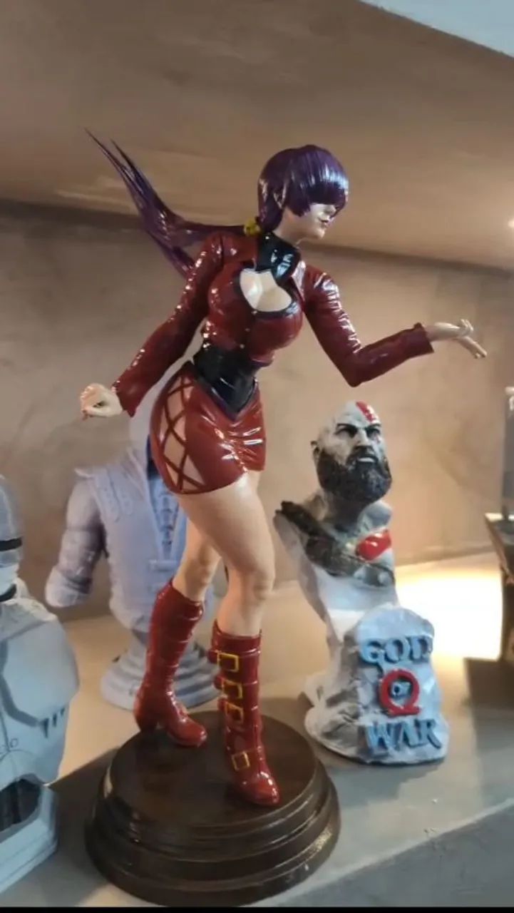 Boneco da shermie em resina 3d