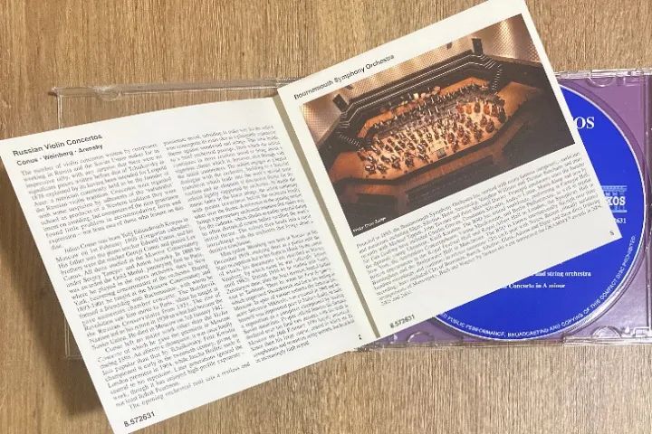 CD Russian Violin Concertos (Conus/Weinberg/Arensky) Naxos Records