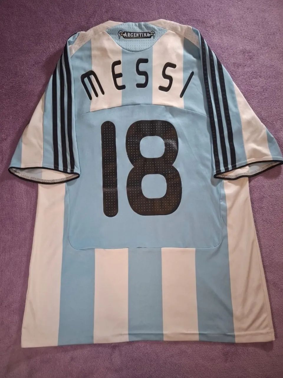 Camisa Argentina 2008 #18 Messi - G - Foto 4