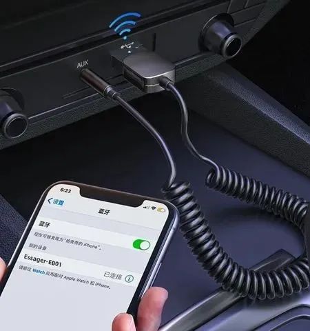 Bluetooth para carro e som Saída P2 ESSAGER - Foto 3