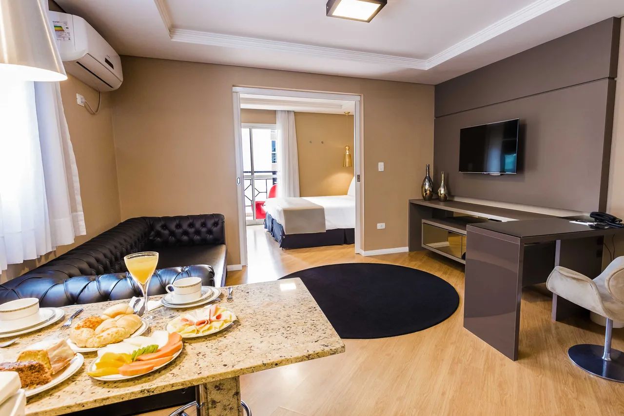 Apartamento para aluguel com 59 metros quadrados com 1 quarto no Batel - Curitiba - PR- co - Foto 2