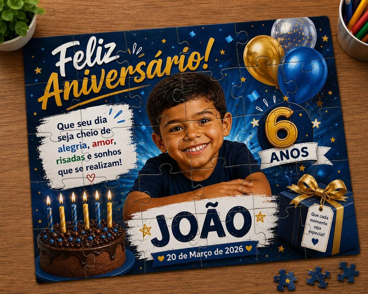 Quebra Cabeça Personalizado 24 peças - Foto 2