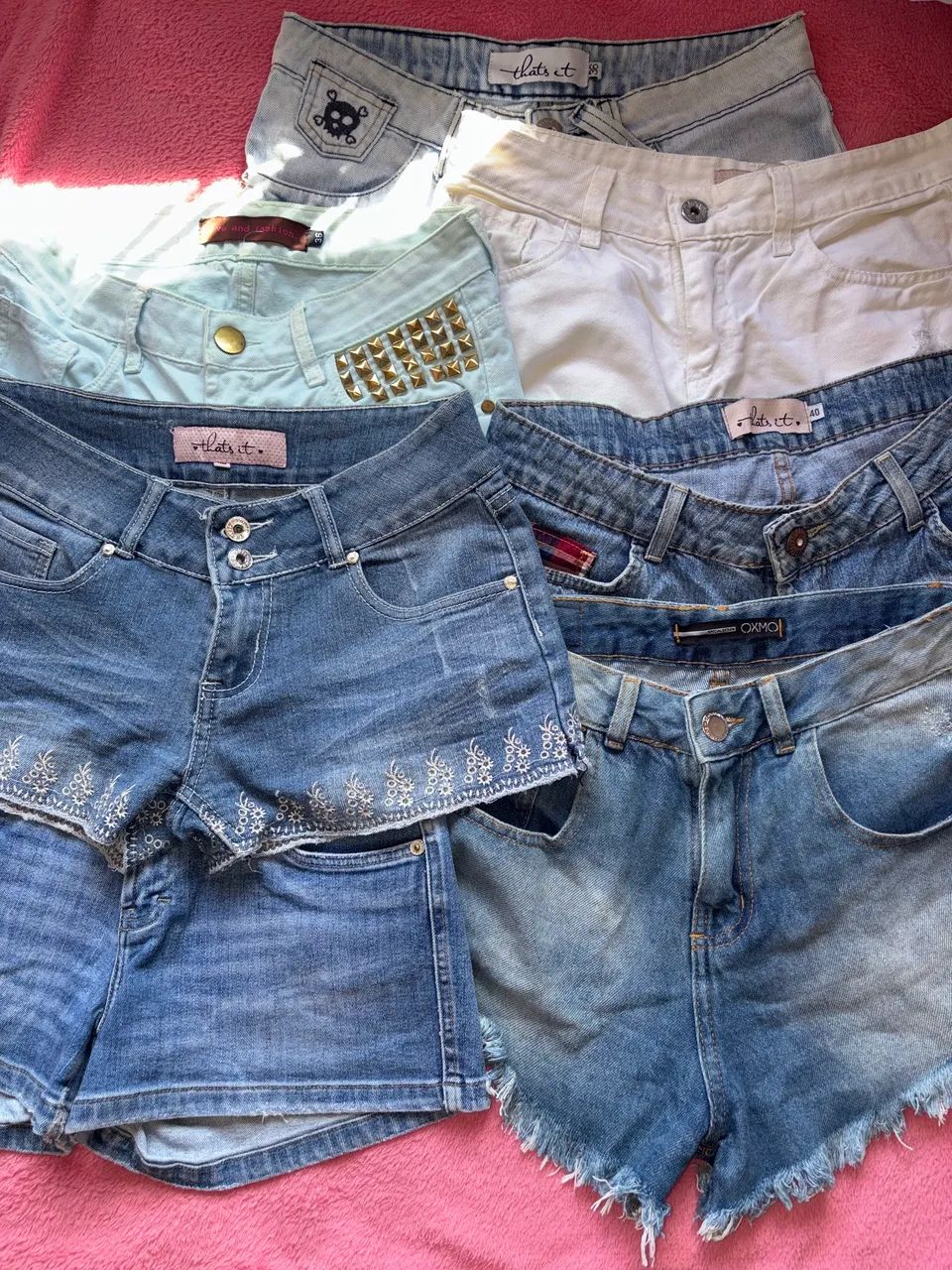 Lote de shorts jeans