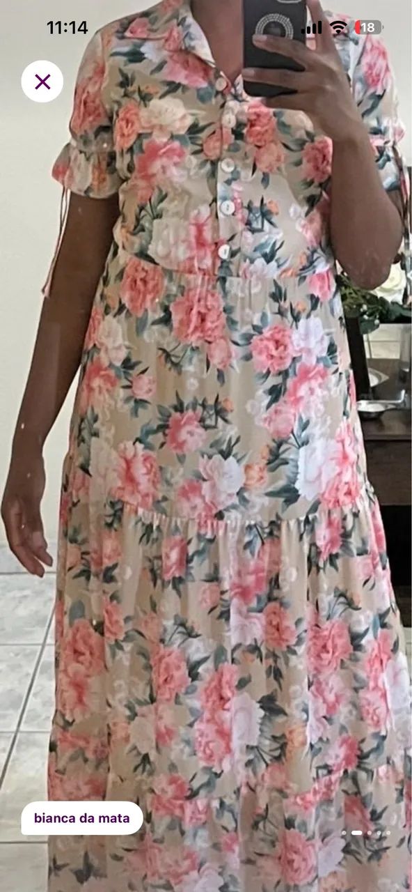 VESTIDO BIANCA DA MATA SEMINOVO  - Foto 3