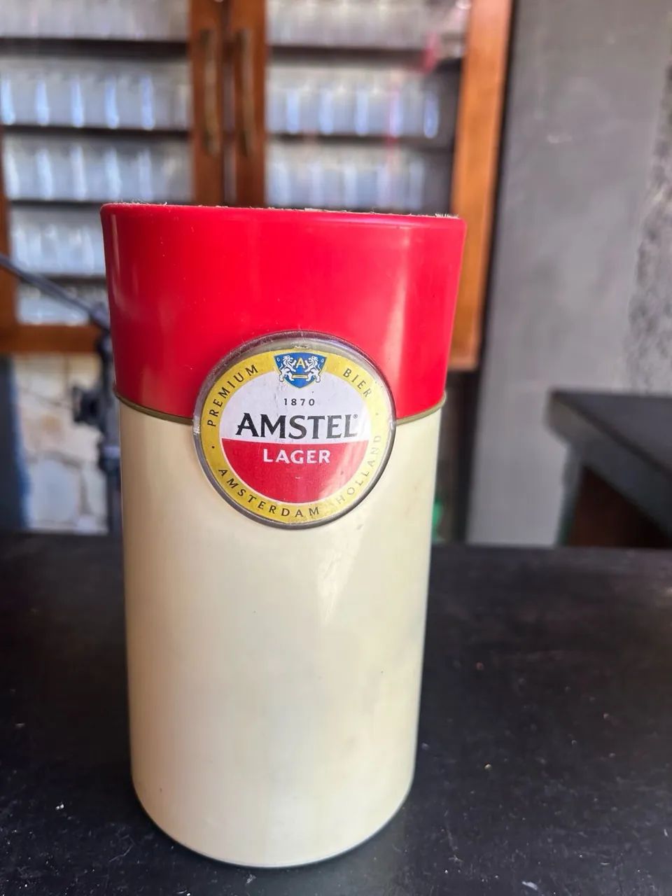 IMPERDÍVEL!!!  AMSTEL PORTA GARRAFA 600ml TÉRMICA CAMISINHA - Foto 2