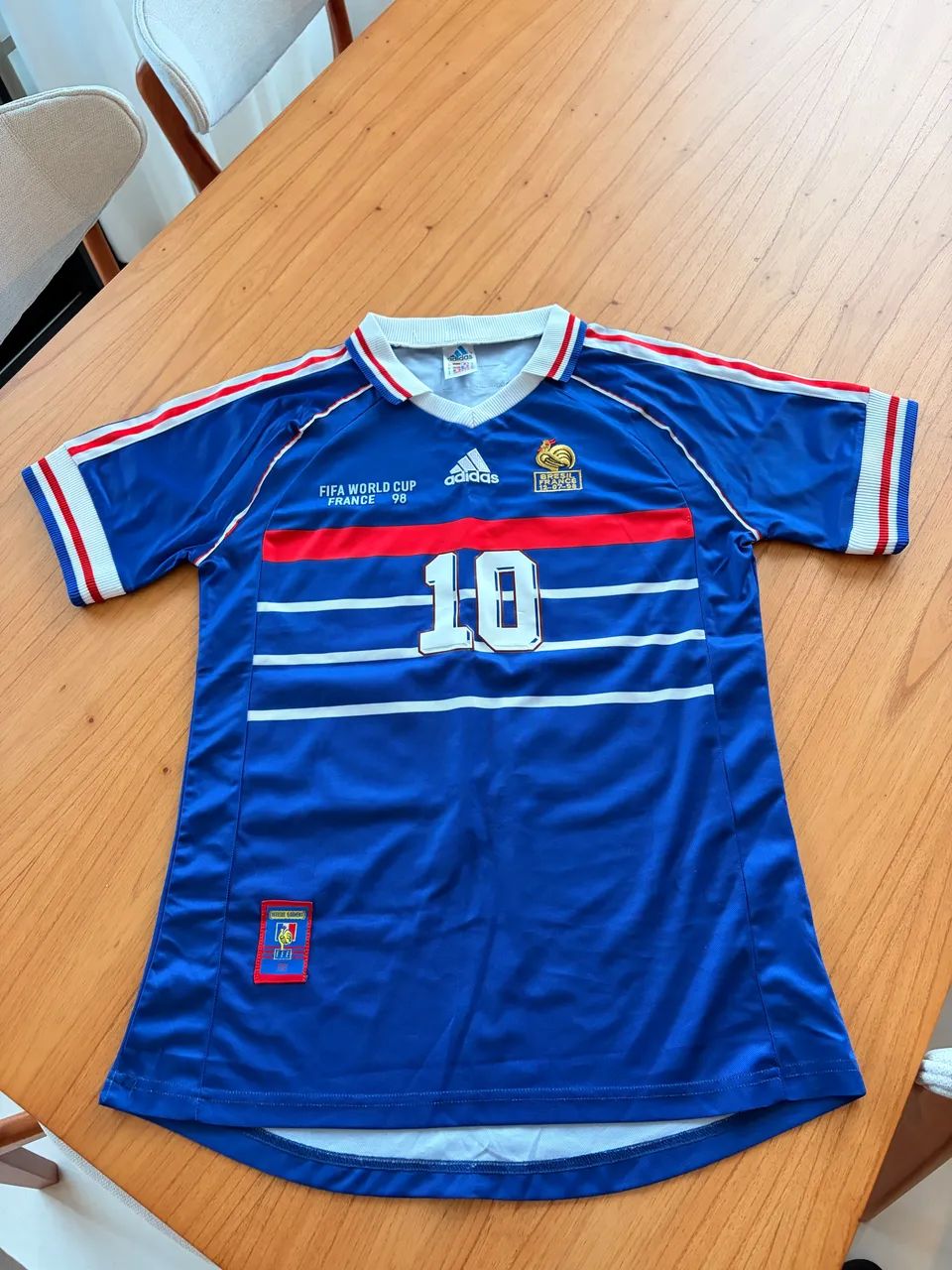 Camisa Zidane França Copa 1998