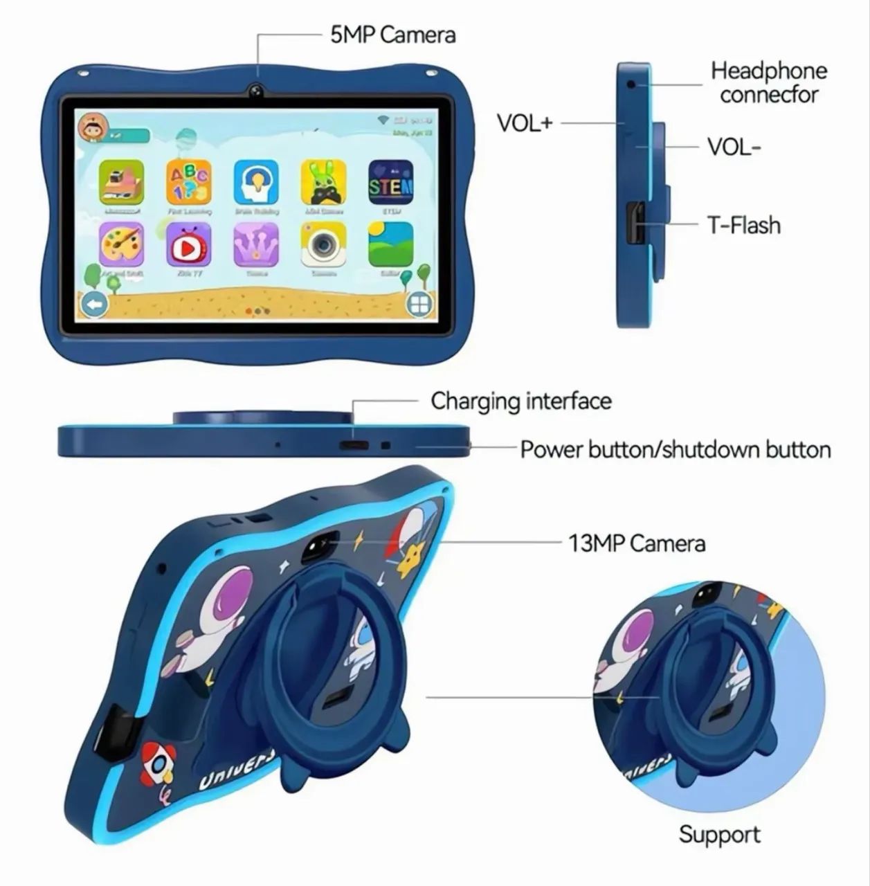 Tablet Infantil PC Astronauta 128gb/6Ram - Foto 4