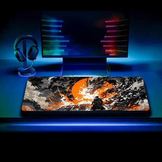 Mouse Pad Dragão Samuray  90x40cm Grande - Foto 3