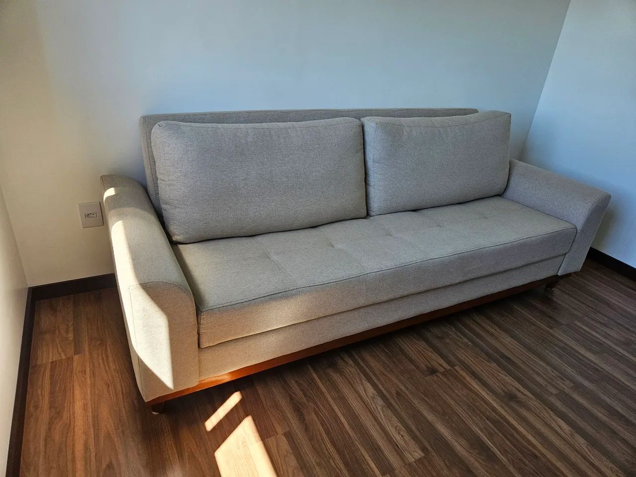 Sofá Cama Alegra - Linho Bege - Foto 2