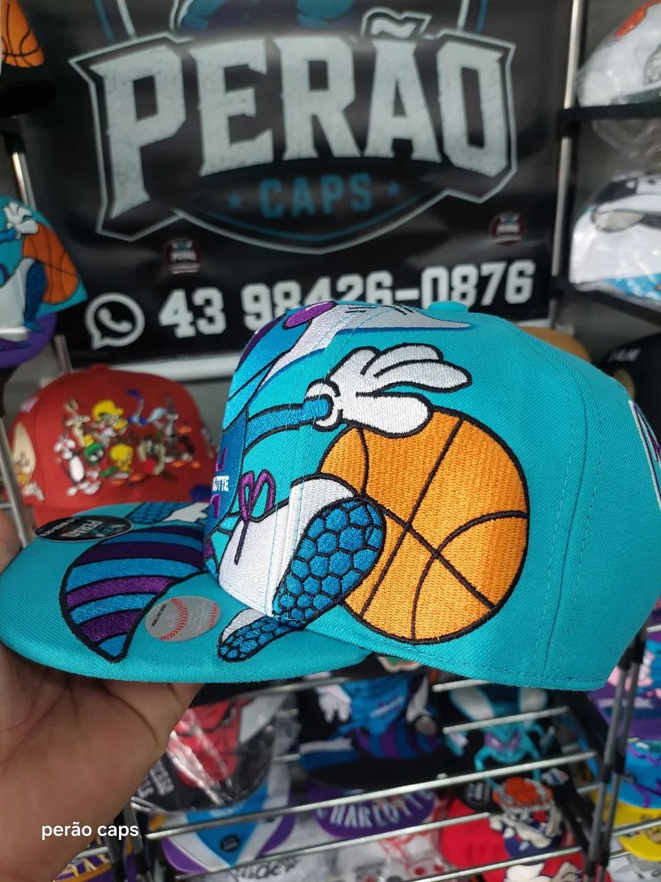 Boné Charlotte Hornets big logo - Foto 3