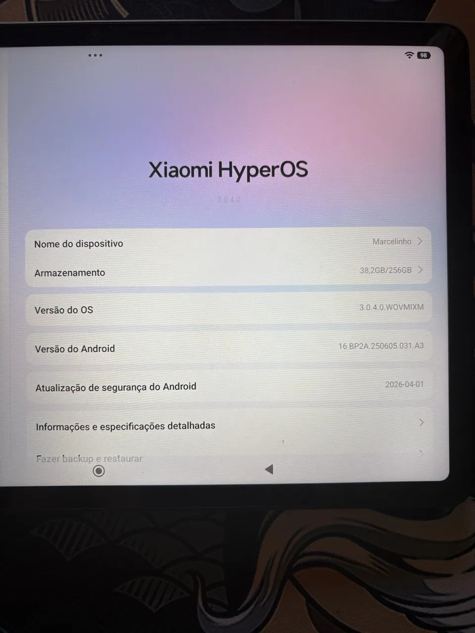 Tablet 11 polegadas
