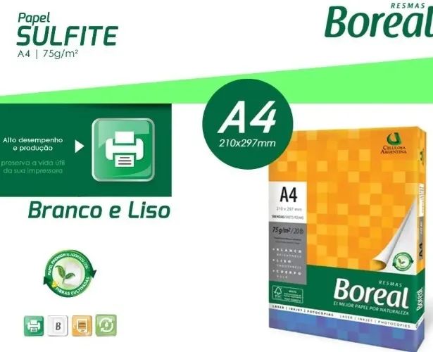 PAPEL A4 75G - CAIXA COM 10 RESMAS - Foto 2