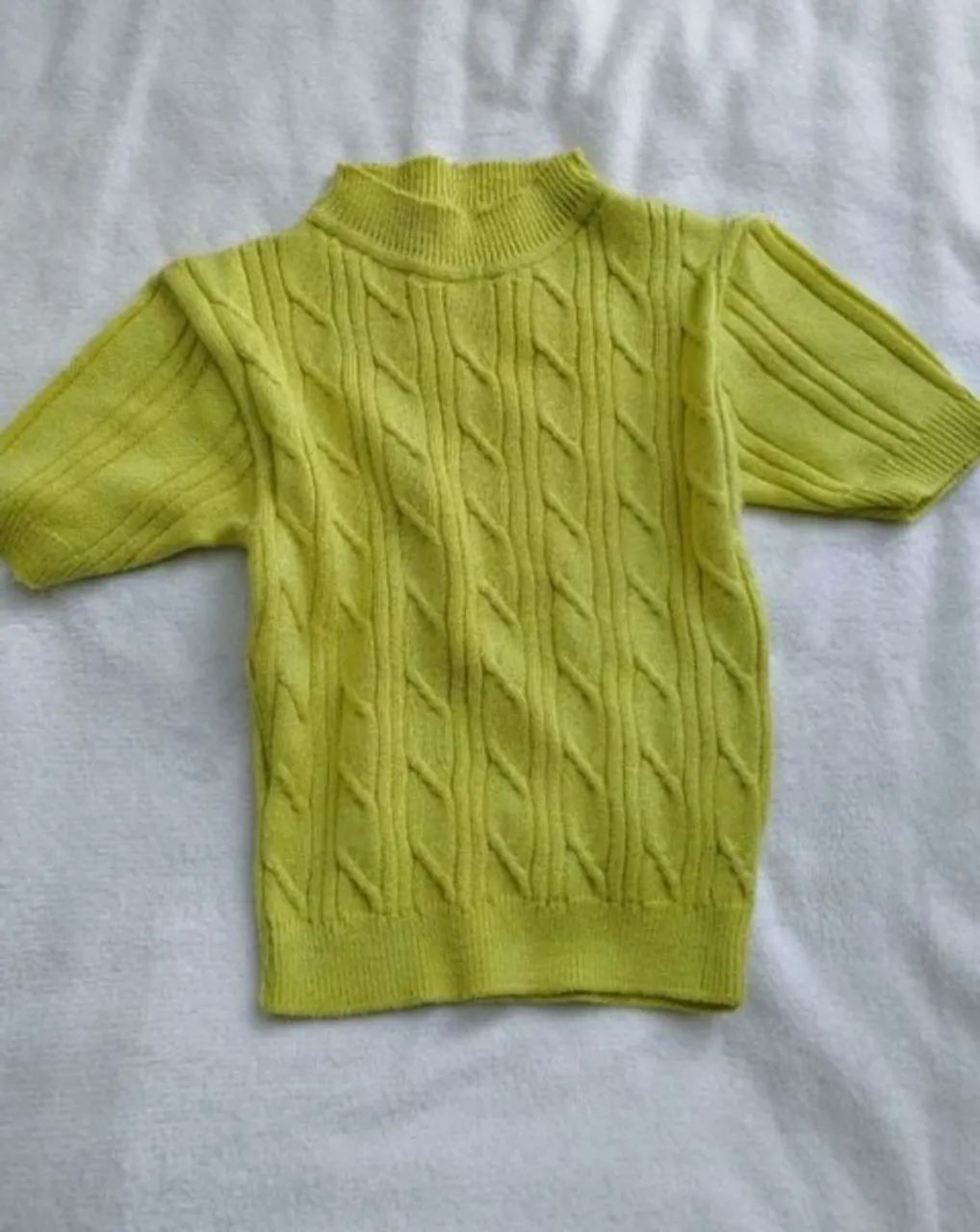 Cropped verde limão M 